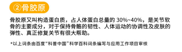 维力维氨糖软骨素配方中的骨胶原有什么作用？