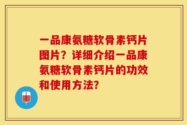 一品康氨糖软骨素钙片图片？详细介绍一品康氨糖软骨素钙片的功效和使用方法？