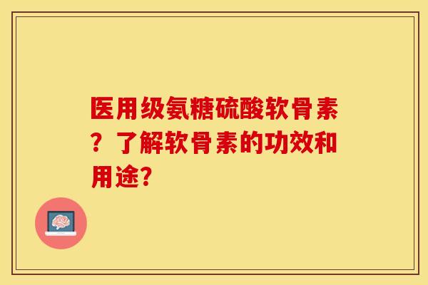 医用级氨糖硫酸软骨素？了解软骨素的功效和用途？