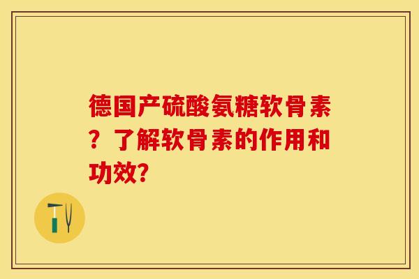 德国产硫酸氨糖软骨素?了解软骨素的作用和功效? 德国产硫酸氨糖软骨素?了解软骨素的作用和功效?