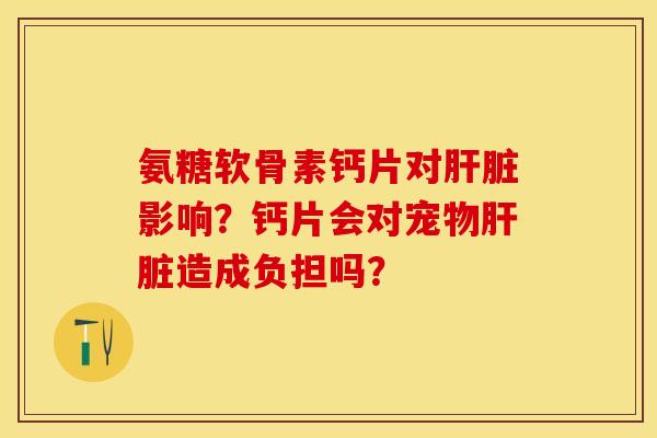 氨糖软骨素钙片对肝脏影响？钙片会对宠物肝脏造成负担吗？