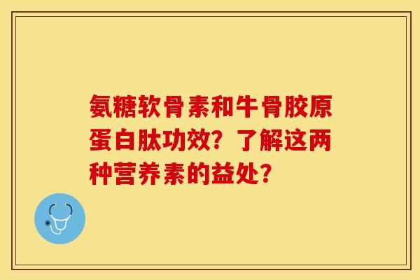 氨糖软骨素和牛骨胶原蛋白肽功效？了解这两种营养素的益处？
