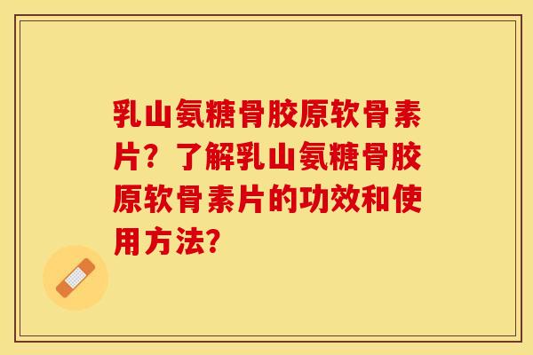 乳山氨糖骨胶原软骨素片？了解乳山氨糖骨胶原软骨素片的功效和使用方法？