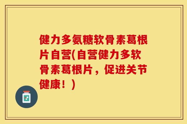 健力多氨糖软骨素葛根片自营(自营健力多软骨素葛根片，促进关节健康！)