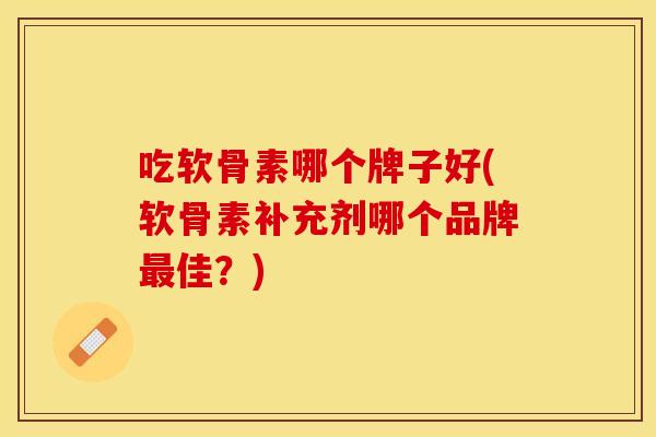 吃软骨素哪个牌子好(软骨素补充剂哪个品牌最佳？)