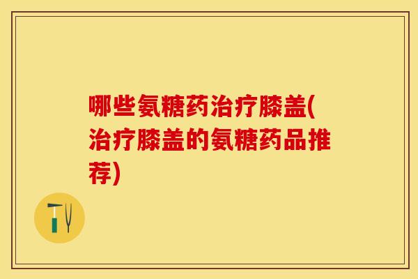 哪些氨糖药膝盖(膝盖的氨糖药品推荐)