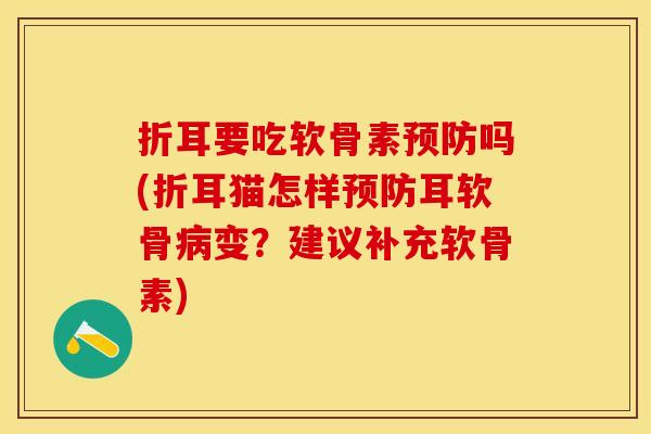 折耳要吃软骨素预防吗(折耳猫怎样预防耳软骨病变？建议补充软骨素)