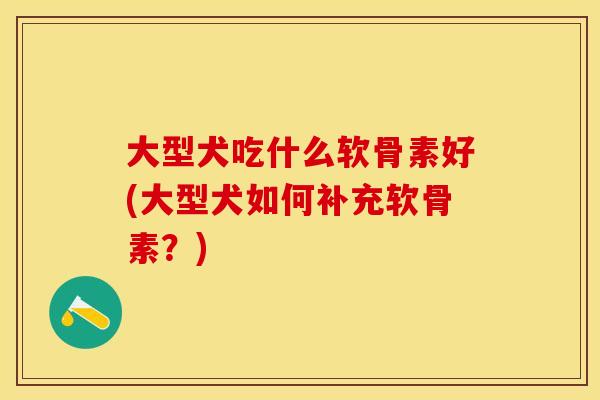 大型犬吃什么软骨素好(大型犬如何补充软骨素？)