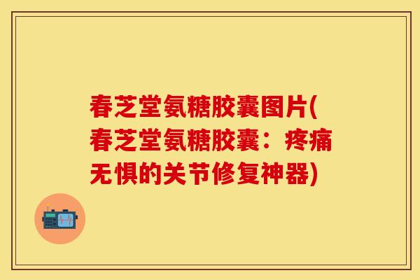 春芝堂氨糖胶囊图片(春芝堂氨糖胶囊：疼痛无惧的关节修复神器)