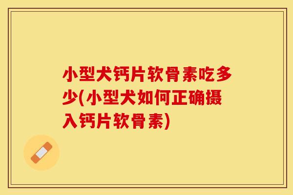 小型犬钙片软骨素吃多少(小型犬如何正确摄入钙片软骨素)