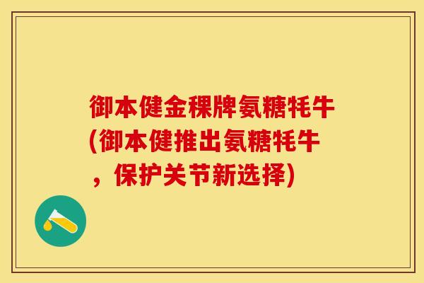 御本健金稞牌氨糖牦牛(御本健推出氨糖牦牛，保护关节新选择)