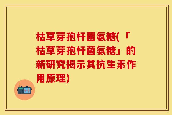枯草芽孢杆菌氨糖(「枯草芽孢杆菌氨糖」的新研究揭示其抗生素作用原理)