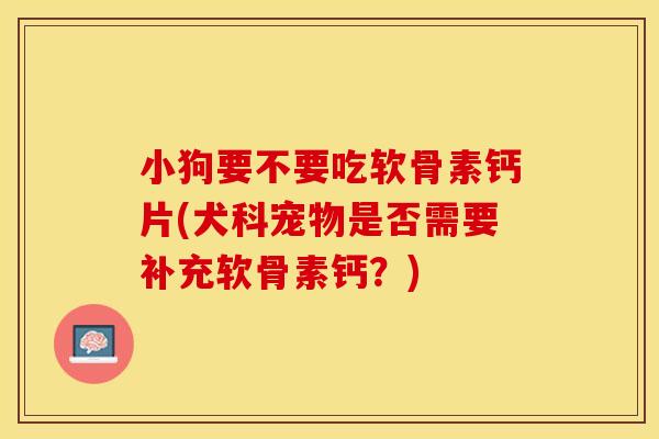 小狗要不要吃软骨素钙片(犬科宠物是否需要补充软骨素钙？)