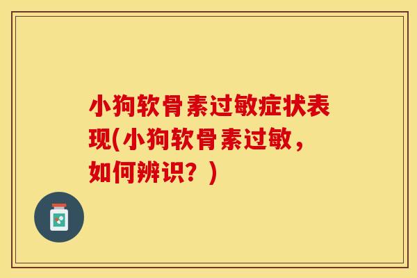 小狗软骨素过敏症状表现(小狗软骨素过敏，如何辨识？)