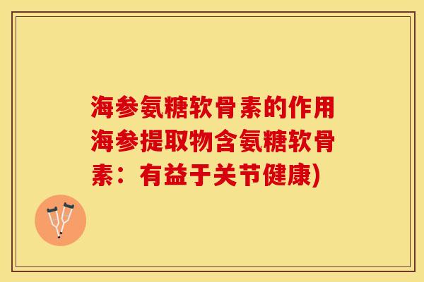 海参氨糖软骨素的作用海参提取物含氨糖软骨素：有益于关节健康)