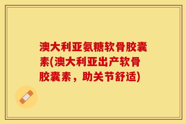澳大利亚氨糖软骨胶囊素(澳大利亚出产软骨胶囊素，助关节舒适)