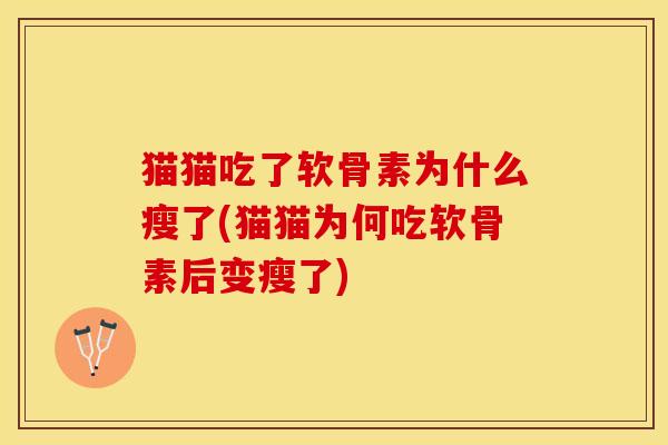 猫猫吃了软骨素为什么瘦了(猫猫为何吃软骨素后变瘦了)