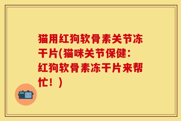 猫用红狗软骨素关节冻干片(猫咪关节保健：红狗软骨素冻干片来帮忙！)