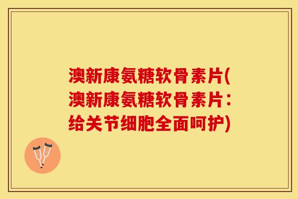 澳新康氨糖软骨素片(澳新康氨糖软骨素片：给关节细胞全面呵护)