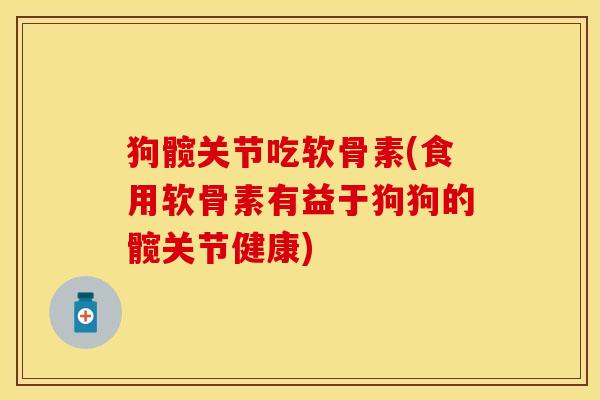 狗髋关节吃软骨素(食用软骨素有益于狗狗的髋关节健康)