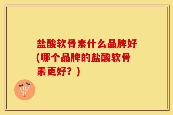 盐酸软骨素什么品牌好(哪个品牌的盐酸软骨素更好？)