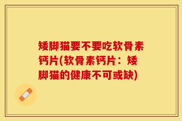 矮脚猫要不要吃软骨素钙片(软骨素钙片:矮脚猫的健康不可或缺) 矮脚猫要不要吃软骨素钙片(软骨素钙片:矮脚猫的健康不可或缺)