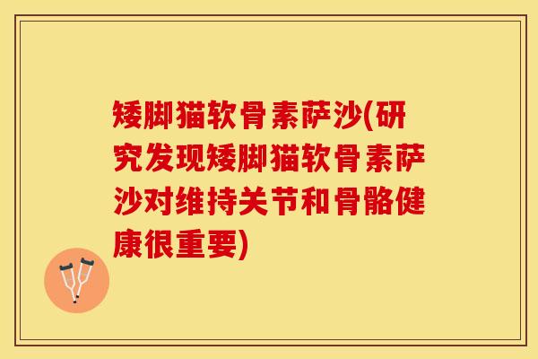 矮脚猫软骨素萨沙(研究发现矮脚猫软骨素萨沙对维持关节和骨骼健康很重要)