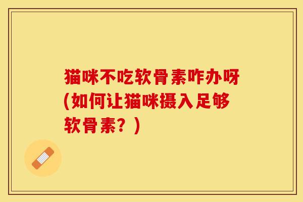 猫咪不吃软骨素咋办呀(如何让猫咪摄入足够软骨素？)