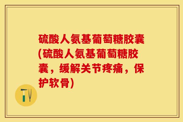 硫酸人氨基葡萄糖胶囊(硫酸人氨基葡萄糖胶囊，缓解关节疼痛，保护软骨)