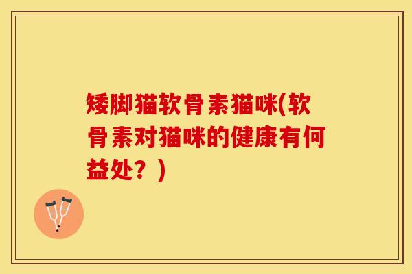 矮脚猫软骨素猫咪(软骨素对猫咪的健康有何益处？)