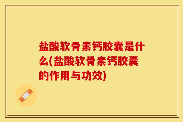 盐酸软骨素钙胶囊是什么(盐酸软骨素钙胶囊的作用与功效) 盐酸软骨素钙胶囊是什么(盐酸软骨素钙胶囊的作用与功效)