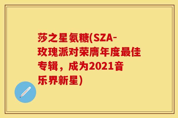 莎之星氨糖(SZA-玫瑰派对荣膺年度最佳专辑，成为2021音乐界新星)