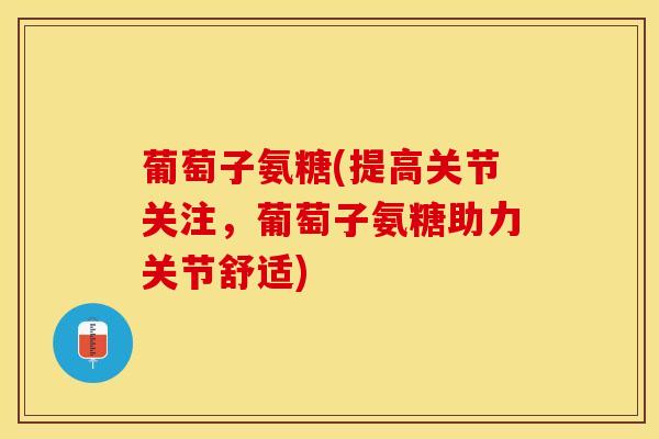 葡萄子氨糖(提高关节关注，葡萄子氨糖助力关节舒适)