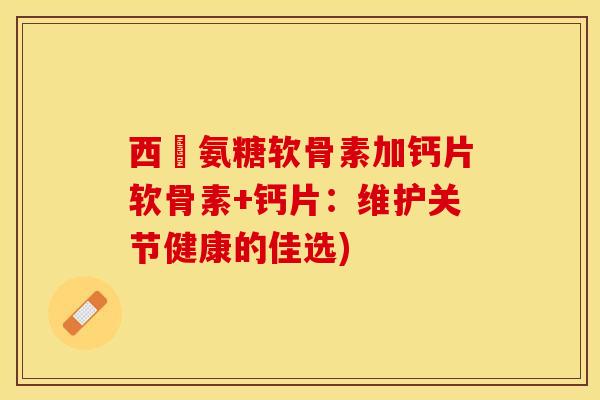 西烏氨糖软骨素加钙片软骨素+钙片：维护关节健康的佳选)