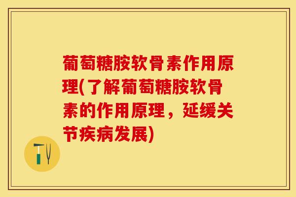 葡萄糖胺软骨素作用原理(了解葡萄糖胺软骨素的作用原理,延缓关节发展) 葡萄糖胺软骨素作用原理(了解葡萄糖胺软骨素的作用原理,延缓关节发展)