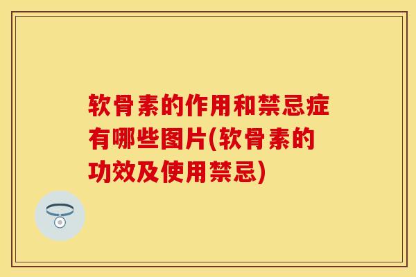软骨素的作用和禁忌症有哪些图片(软骨素的功效及使用禁忌)
