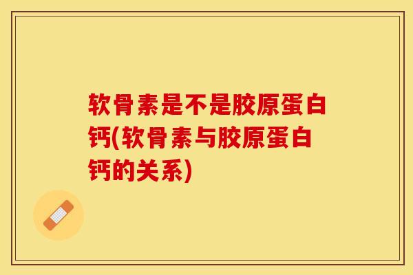 软骨素是不是胶原蛋白钙(软骨素与胶原蛋白钙的关系)