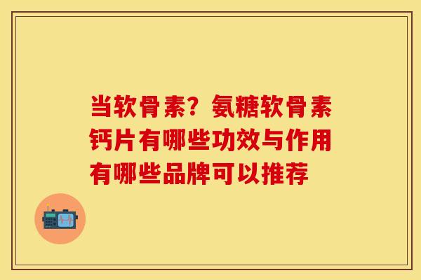当软骨素？氨糖软骨素钙片有哪些功效与作用有哪些品牌可以推荐
