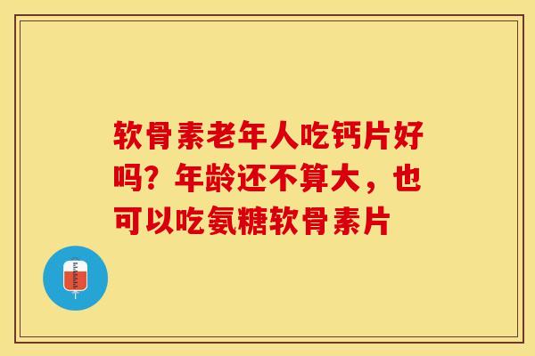 软骨素老年人吃钙片好吗？年龄还不算大，也可以吃氨糖软骨素片