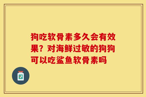 狗吃软骨素多久会有效果？对海鲜过敏的狗狗可以吃鲨鱼软骨素吗