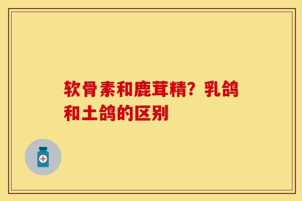 软骨素和鹿茸精?乳鸽和土鸽的区别 软骨素和鹿茸精?乳鸽和土鸽的区别