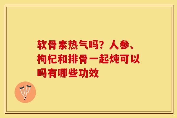 软骨素热气吗？人参、枸杞和排骨一起炖可以吗有哪些功效
