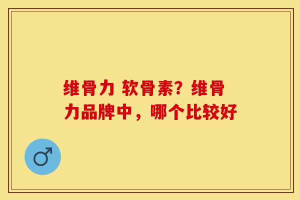 维骨力 软骨素？维骨力品牌中，哪个比较好