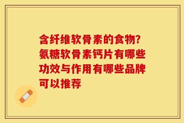 含纤维软骨素的食物？氨糖软骨素钙片有哪些功效与作用有哪些品牌可以推荐