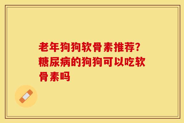 老年狗狗软骨素推荐？糖尿病的狗狗可以吃软骨素吗