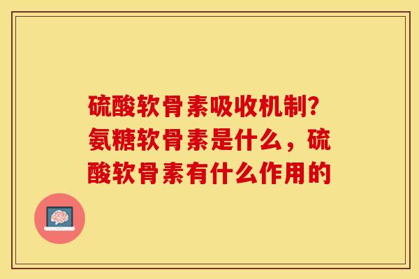 硫酸软骨素吸收机制？氨糖软骨素是什么，硫酸软骨素有什么作用的