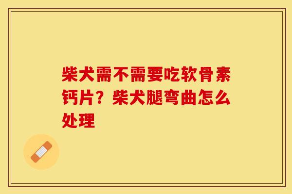 柴犬需不需要吃软骨素钙片？柴犬腿弯曲怎么处理