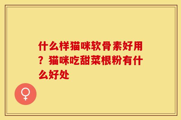 什么样猫咪软骨素好用？猫咪吃甜菜根粉有什么好处