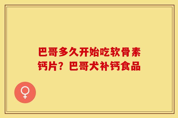 巴哥多久开始吃软骨素钙片?巴哥犬补钙食品 巴哥多久开始吃软骨素钙片?巴哥犬补钙食品
