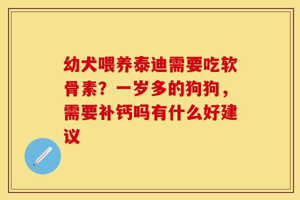 幼犬喂养泰迪需要吃软骨素?一岁多的狗狗,需要补钙吗有什么好建议 幼犬喂养泰迪需要吃软骨素?一岁多的狗狗,需要补钙吗有什么好建议